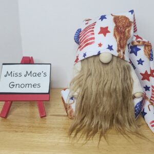 Highland Cow Patriotic